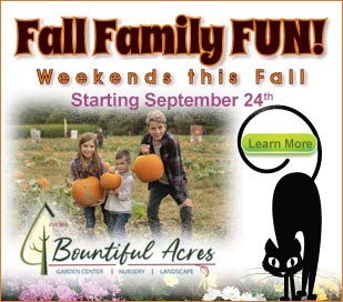 This fall, weekends at Bountiful Acres are filled with Fall Family FUN Activities. Pick your own Pumpkin from our Pumpkin Patch. Cornstalk Maze. Hay Rides. Children's Train Ride.